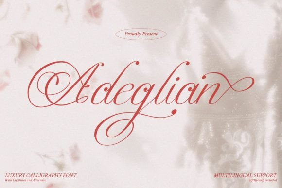 Adeglian: Elevating Design with a Handwritten Touch