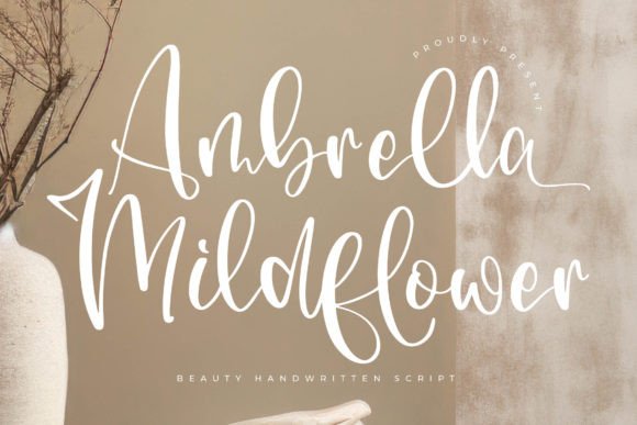 Ambrella Mildflower Font for Luxurious Design