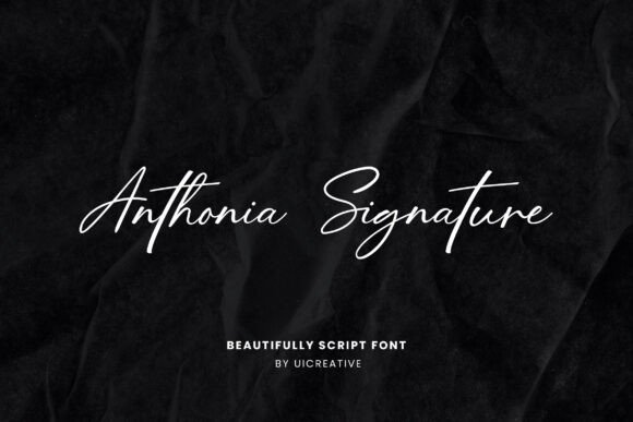 Anthonia Signature: A Modern Display Font for Timeless Elegance
