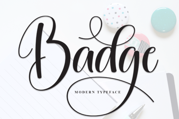 Badge and Badge: A Stylish and Elegant Script Font for Modern Design