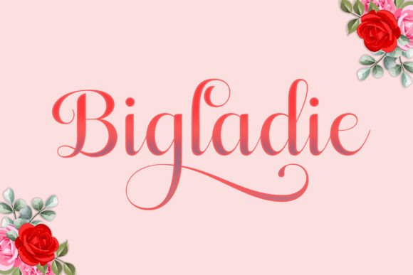 Bigladie Font: A Touch of Elegance in Design