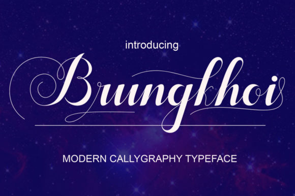 Brungkhoi: A Classy and Modern Script Font for Design Professionals