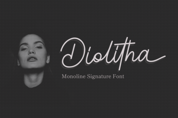 Diolitha: A Refined Script Font for Modern Creativity