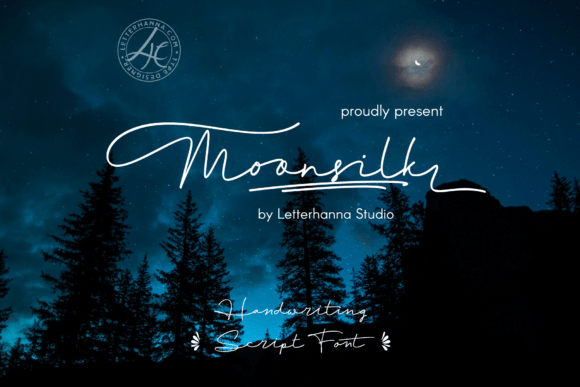 Introducing Moonsilk: A Handwritten Script Font That Elevates Your Creative Communication