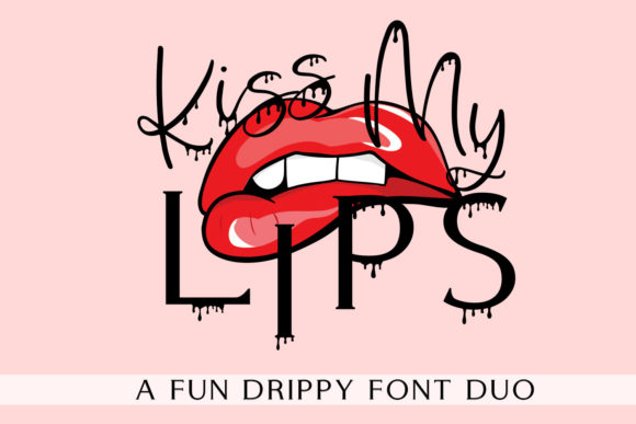 Kiss My Lips Font: A Modern Serif and Script Duo for Creative Projects