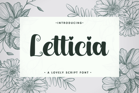 Letticia: A Font That Elevates Your Design