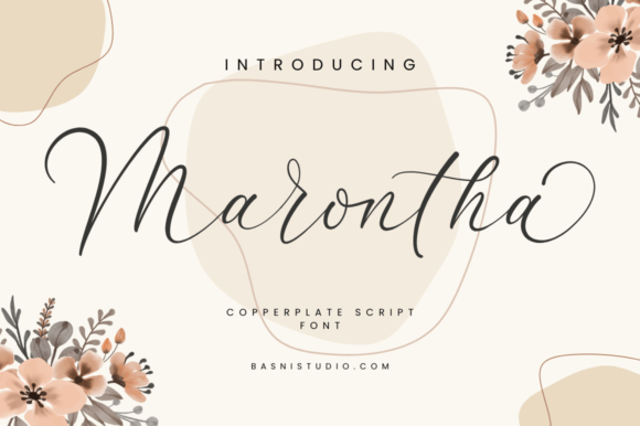 Marontha: A Font That Merges Nature and Precision in Design