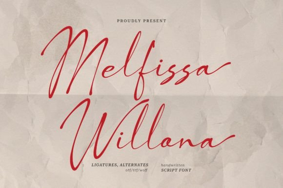 Melfissa Willona Font Evaluation