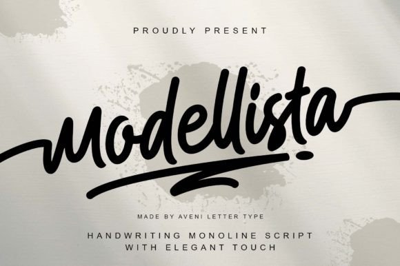 Modellista: A Magical Script Font for Creative Expression