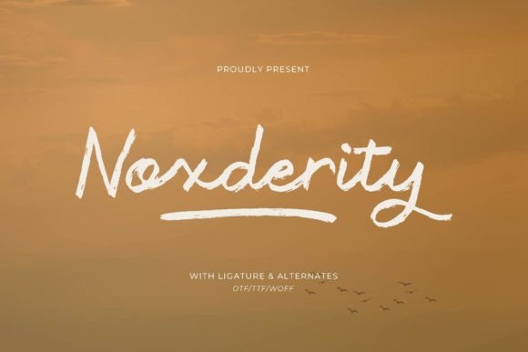 Noxderity Font for Creative Projects