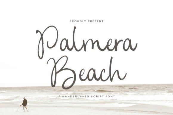 Palmera Beach: A Vibrant Handbrushed Script Font for Coastal-Themed Designs
