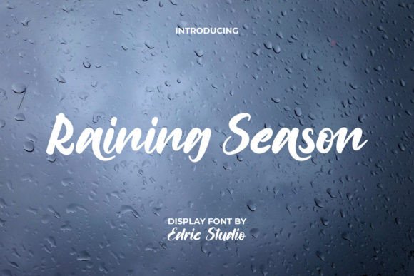 Raining Season: A Modern Calligraphic Font for Creative Professionals