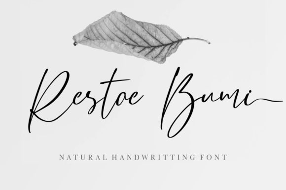 Restoe Bumi: A Classy Script Font for Modern Creativity