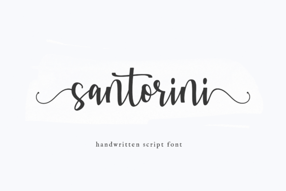 Santorini Script Font for Creative Projects
