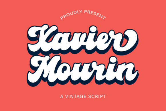 Xavier Mourin: A Playful Font for Nostalgic Design Projects